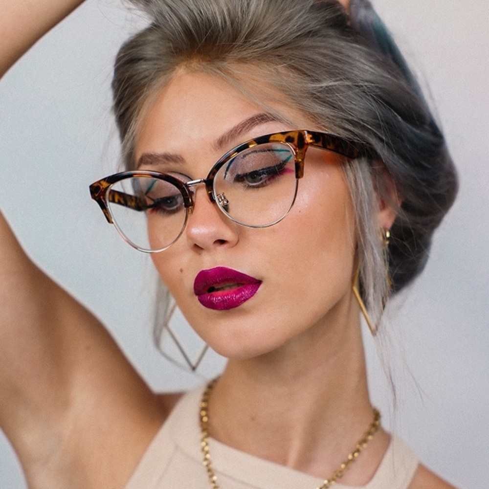 MCM Vintage Cat Eye Style Eye Glasses with Case